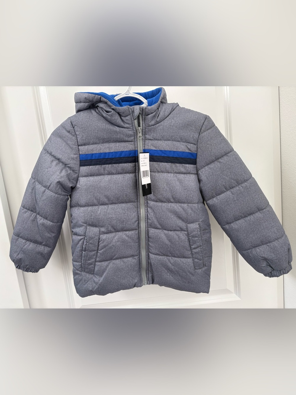 NWT Weather Tamer boys hooded coat size 7